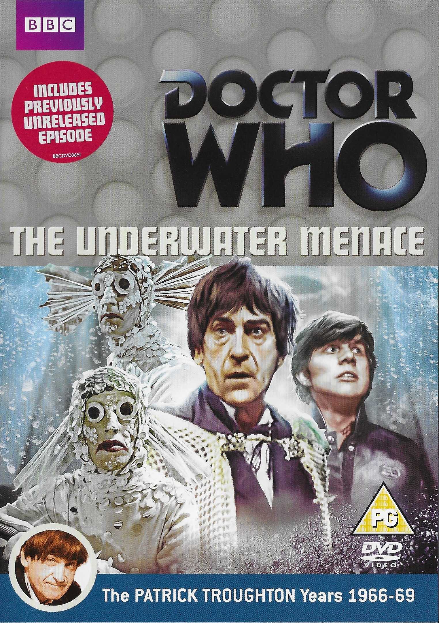 Picture of BBCDVD 3691 Doctor Who - The underwater menace by artist Geoffrey Orme from the BBC records and Tapes library
